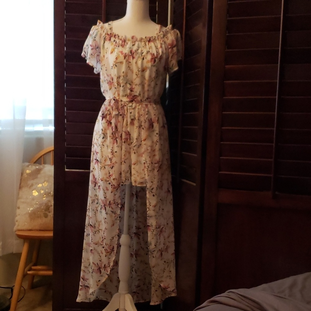 Floral romper dress